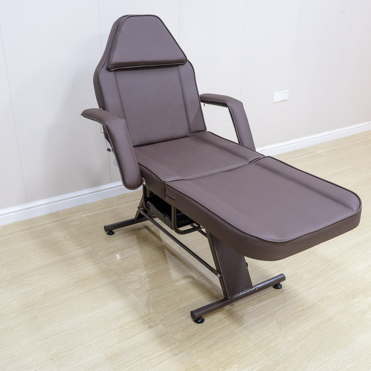 Tattoo Chair for Client, Facial Beds for Esthetician Adjustable 3-Section Lash Tattoo Bed, 72 Inches Facial Spa Chair Professional Tattoo Chair for Artist Beauty Massage Salon,Brown W1767P195862-djyc