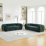 Chenille Pure Foam Sofa, Modern Quilted Cloud Sofa, Deep-Seat Chenille Pure Foam Sofa, Comfortable Modern Sofa, Suitable for Living Rooms, Bedrooms, and Apartments-W834S00636