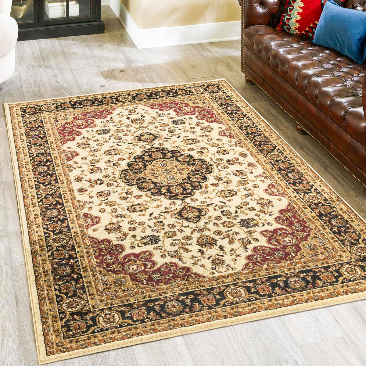 Classic GC_VIN5001 Cream 7 ft. 10 in. x 10 ft. 3 in. Area Rug-B186P452231