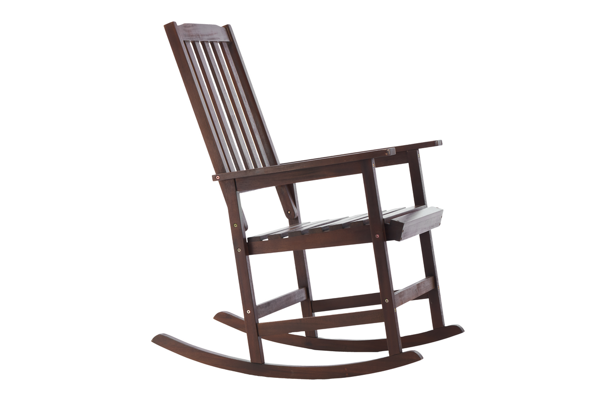 Acacia Indoor Rocking Chair, Outdoor Solid Wood Patio Furniture New Style Brown W2640P198341-djyc