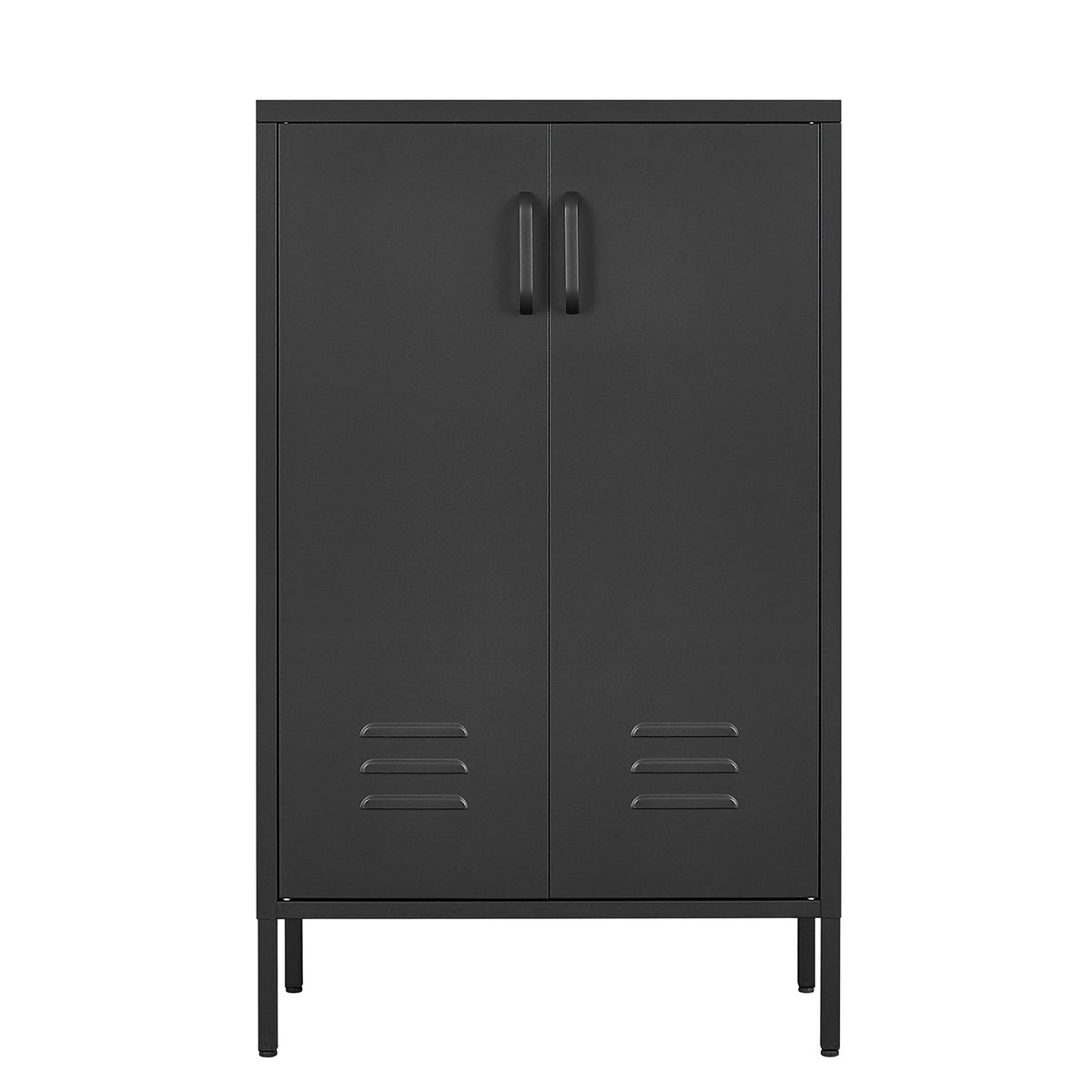 Suitable for steel storage cabinets in living rooms, kitchens, and bedrooms, 2 door miscellaneous storage cabinet, garage tool storage cabinet, and office file cabinet 2 movable partitions W1247P173320-djyc