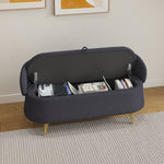 50-Inch Multi-Functional Rectangular Bed End Storage Sofa Stool in Teddy Fleece: Dreamy Comfort for Your Fashionable Home W1278122698-djyc