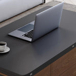 Modern Faux Leather Tea Table - Black, Light Brown, Natural, and White Finishes fajf-957