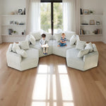 54''L Chenille Sponge single sofa,No Assembly Required,Fluffy Modern Sleeper Chair for Living room, Bedroom, Lounge and Projection Room W834P221045-djyc