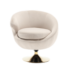 360 Degree Swivel Cuddle Barrel AccentChairs, Round Armchairs with Wide Upholstered, FluffyFabric Chair for Living Room, Bedroom, Office, Waiting Rooms W1539P147080-djyc