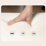 Modern Beige & Black Orange Accented Stainless Steel Faux Leather Sofa fbby-1382