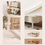 Stylish Beige and Orange Faux Leather Sofa with Pine Wood Accents fbby-1383