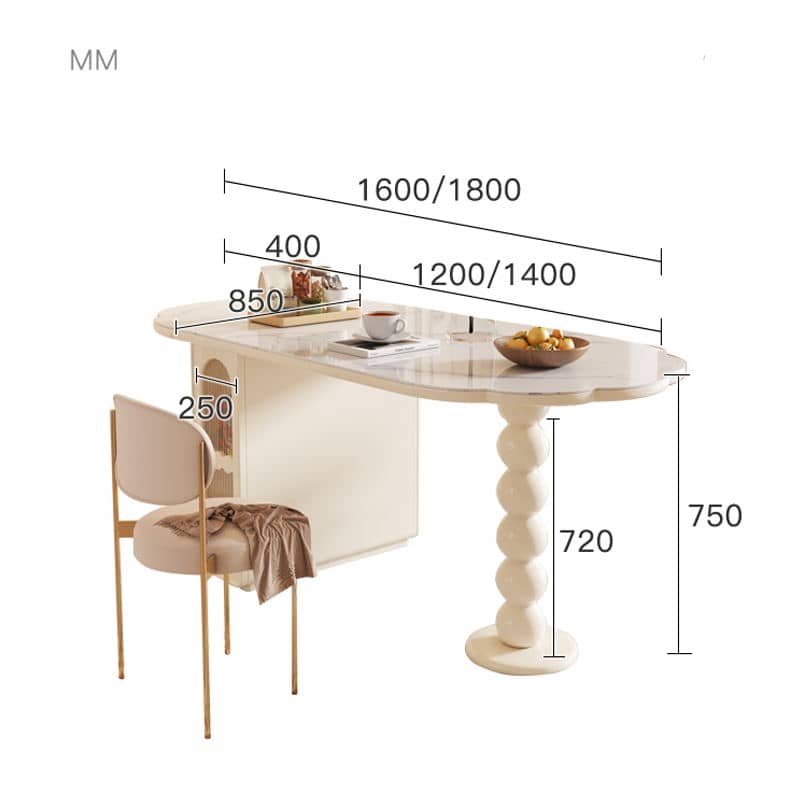 Elegant Beige Dining Table: Solid Wood, Laminated Wood, Sintered Stone & Glass Options fbby-1390