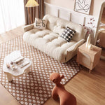 Luxurious Beige Leathaire Sofa - Ultimate Comfort and Style for Your Living Room fbby-1395