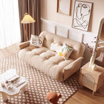 Luxurious Beige Leathaire Sofa - Ultimate Comfort and Style for Your Living Room fbby-1395
