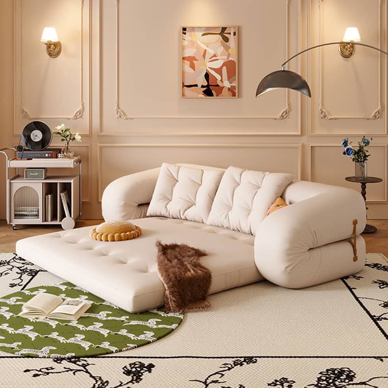 Stylish Cotton Beige Figure Sofa – Perfect Blend of Comfort and Elegance fbby-1402