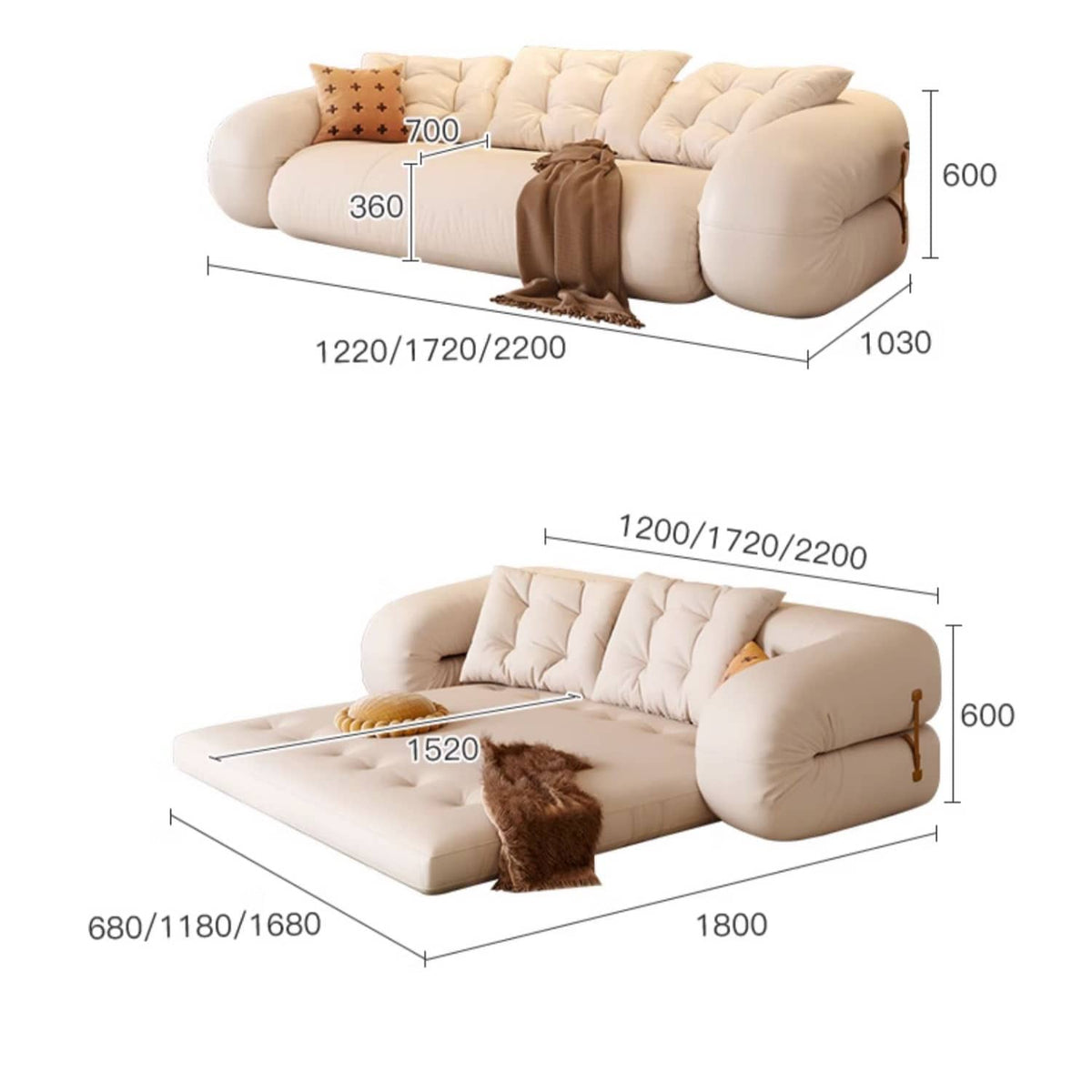 Stylish Cotton Beige Figure Sofa – Perfect Blend of Comfort and Elegance fbby-1402