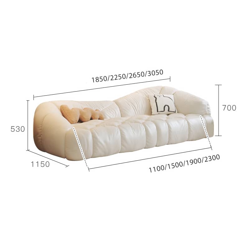 Elegant Beige and Black Sofa with Solid Wood Frame and Faux Leather Accents fbby-1408