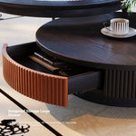Elegant Ash Wood and Glass Coffee Table Set – Modern Living Room Centerpieces fbgym-4750