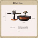 Stylish Ash Wood and Stainless Steel Coffee Table - Modern Home Décor Accent Piece fbgym-4751