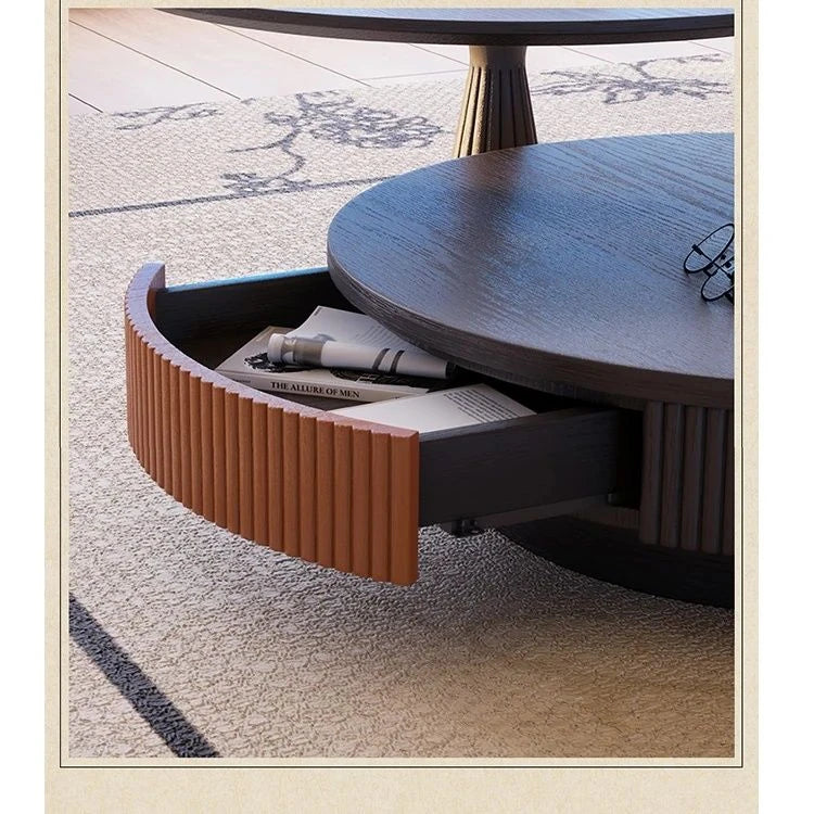 Stylish Ash Wood and Stainless Steel Coffee Table - Modern Home Décor Accent Piece fbgym-4751
