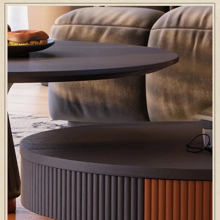 Stylish Ash Wood and Stainless Steel Coffee Table - Modern Home Décor Accent Piece fbgym-4751