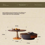 Stylish Ash Wood and Stainless Steel Coffee Table - Modern Home Décor Accent Piece fbgym-4751
