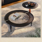 Elegant Ash Wood and Glass Coffee Table - Timeless Design for Modern Living Rooms fbgym-4753