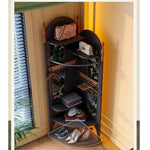 Stylish Ash Wood Storage Rack with Glass Accent - Perfect for Organizing Your Space! fbgym-4755