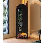 Stylish Ash Wood Storage Rack with Glass Accent - Perfect for Organizing Your Space! fbgym-4755