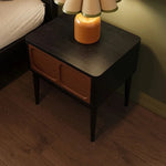Modern Ash Wood Bedside Cupboard with Elegant Design and Storage Solution for Your Bedroom fbgym-4756