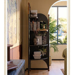 Stylish Ash Wood Storage Rack - Elegant Corner Bookshelf Unit for Modern Home Décor fbgym-4757