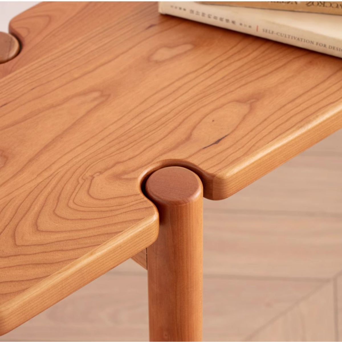 Elegant Cherry Wood Stool for Modern and Classic Interiors fcf-1485