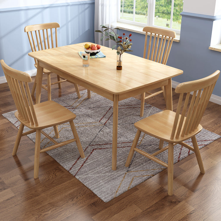 Elegant Brown Natural Wood Table - Perfect for Living and Dining Rooms fcf-1489