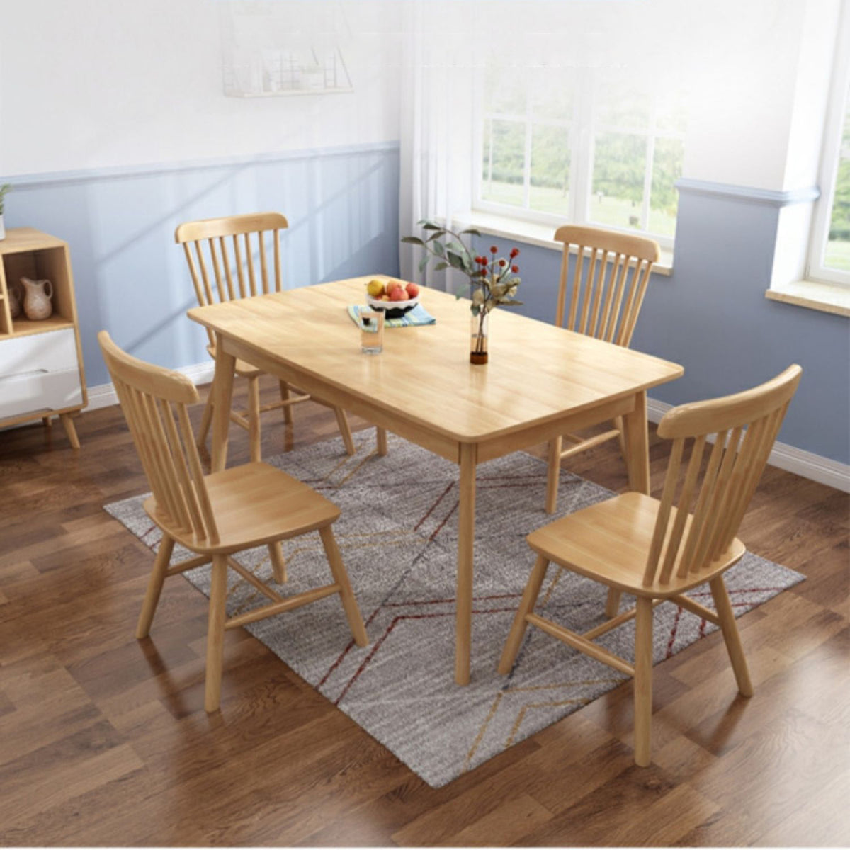 Elegant Brown Natural Wood Table - Perfect for Living and Dining Rooms fcf-1489