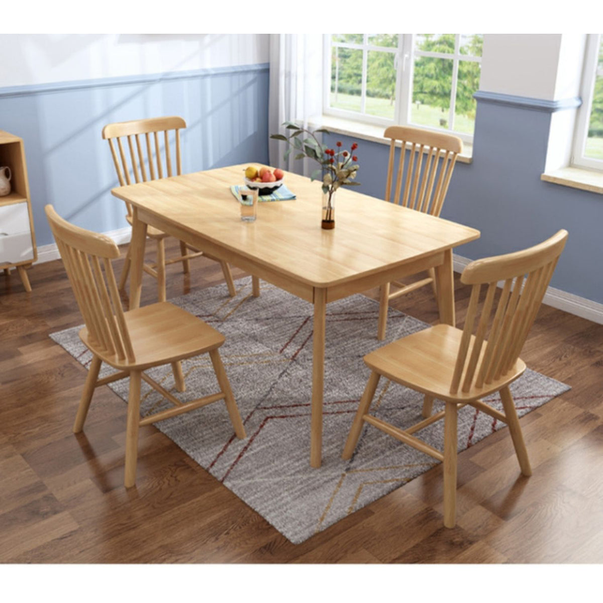 Elegant Brown Natural Wood Table - Perfect for Living and Dining Rooms fcf-1489