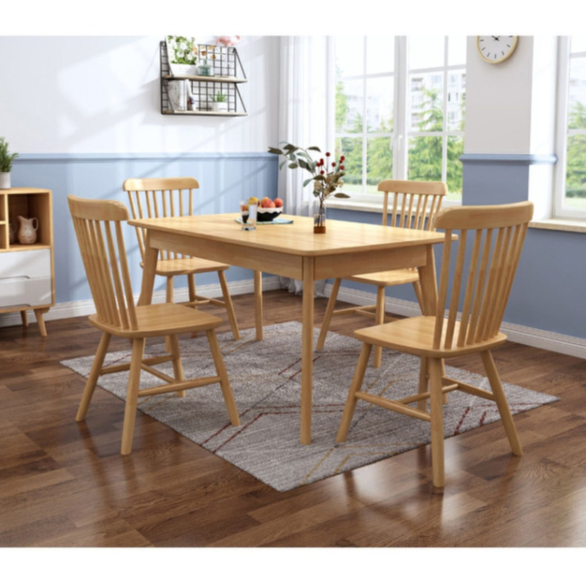 Elegant Brown Natural Wood Table - Perfect for Living and Dining Rooms fcf-1489