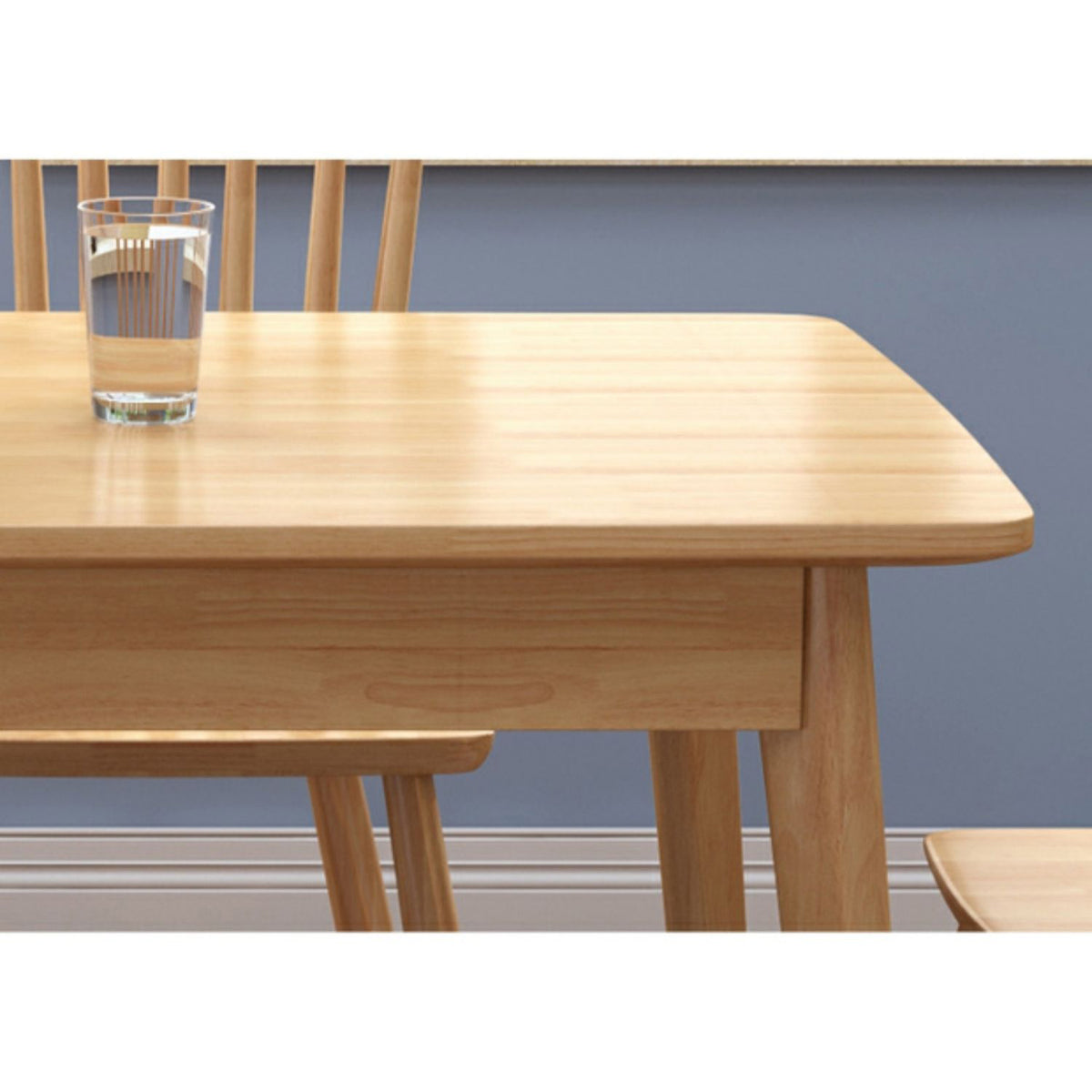 Elegant Brown Natural Wood Table - Perfect for Living and Dining Rooms fcf-1489