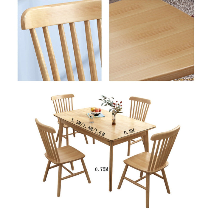 Elegant Brown Natural Wood Table - Perfect for Living and Dining Rooms fcf-1489