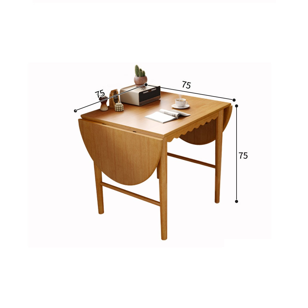 Premium Natural Wood Table - Stylish Brown with Light Black Accents fcf-1495