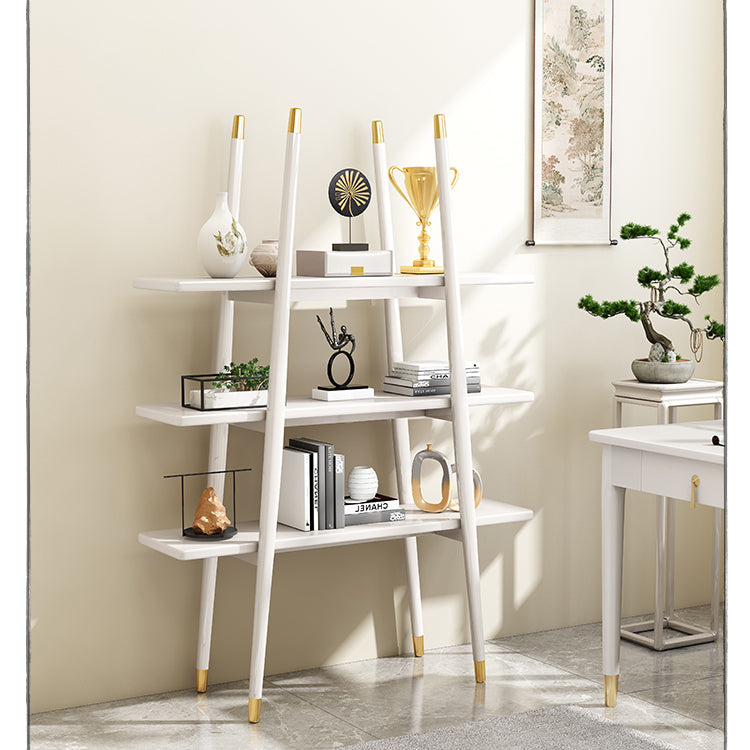 Stylish Natural Wood Storage Rack - Elegant Brown and White Finish fcf-1499