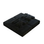 55-inch Chenille Sponge Sofa Lounge Chair,No Assembly Required,Fluffy Modern Sleeper Chair for Indoor Living Room Bedroom W834P221019-djyc