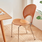 Stylish Light Brown and Black Chair for Modern Living Spaces fcp-1284