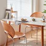 Stylish Light Brown and Black Chair for Modern Living Spaces fcp-1284