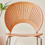 Stylish Light Brown and Black Chair for Modern Living Spaces fcp-1284