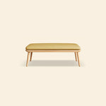 Versatile Beige & Gray Stool with Khaki Green Ash Wood and Premium Leathaire Finish fcp-1294