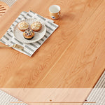 Stylish Natural Cherry Wood Dining Table | Premium Quality & Elegant Design fcp-1296