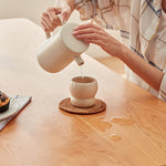 Stylish Natural Cherry Wood Dining Table | Premium Quality & Elegant Design fcp-1296