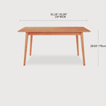 Stylish Natural Cherry Wood Dining Table | Premium Quality & Elegant Design fcp-1296