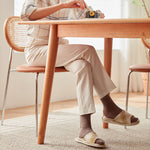 Stylish Natural Cherry Wood Dining Table | Premium Quality & Elegant Design fcp-1296