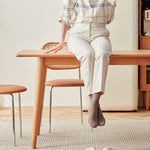 Stylish Natural Cherry Wood Dining Table | Premium Quality & Elegant Design fcp-1296