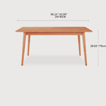Stylish Natural Cherry Wood Dining Table | Premium Quality & Elegant Design fcp-1296
