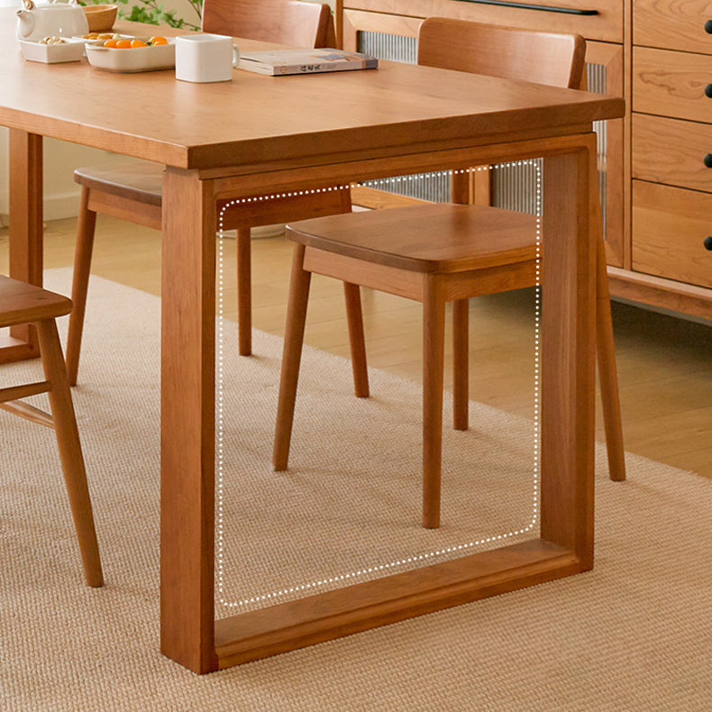 Stunning Natural Cherry Wood Table – Elegant & Timeless Design fcp-1302