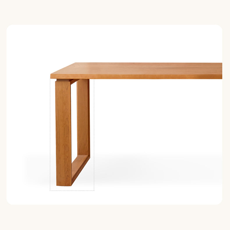 Stunning Natural Cherry Wood Table – Elegant & Timeless Design fcp-1302