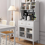 Elegant Black Multi-Layer Board and Glass Cabinet – Stylish Storage Solution for Home and Kitchen fcr-4814